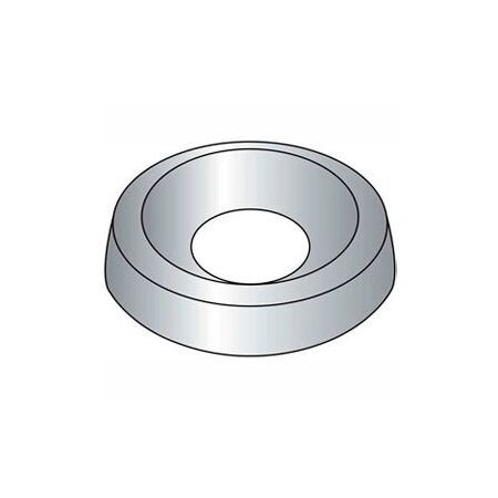 Titan Fasteners Countersunk Washer, Steel, Nickel Plated Finish APH21